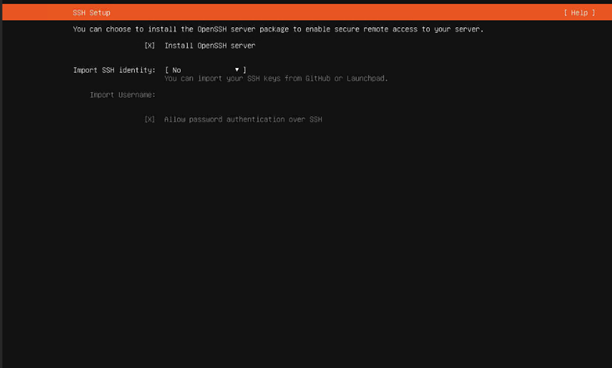 OS Install OpenSSH